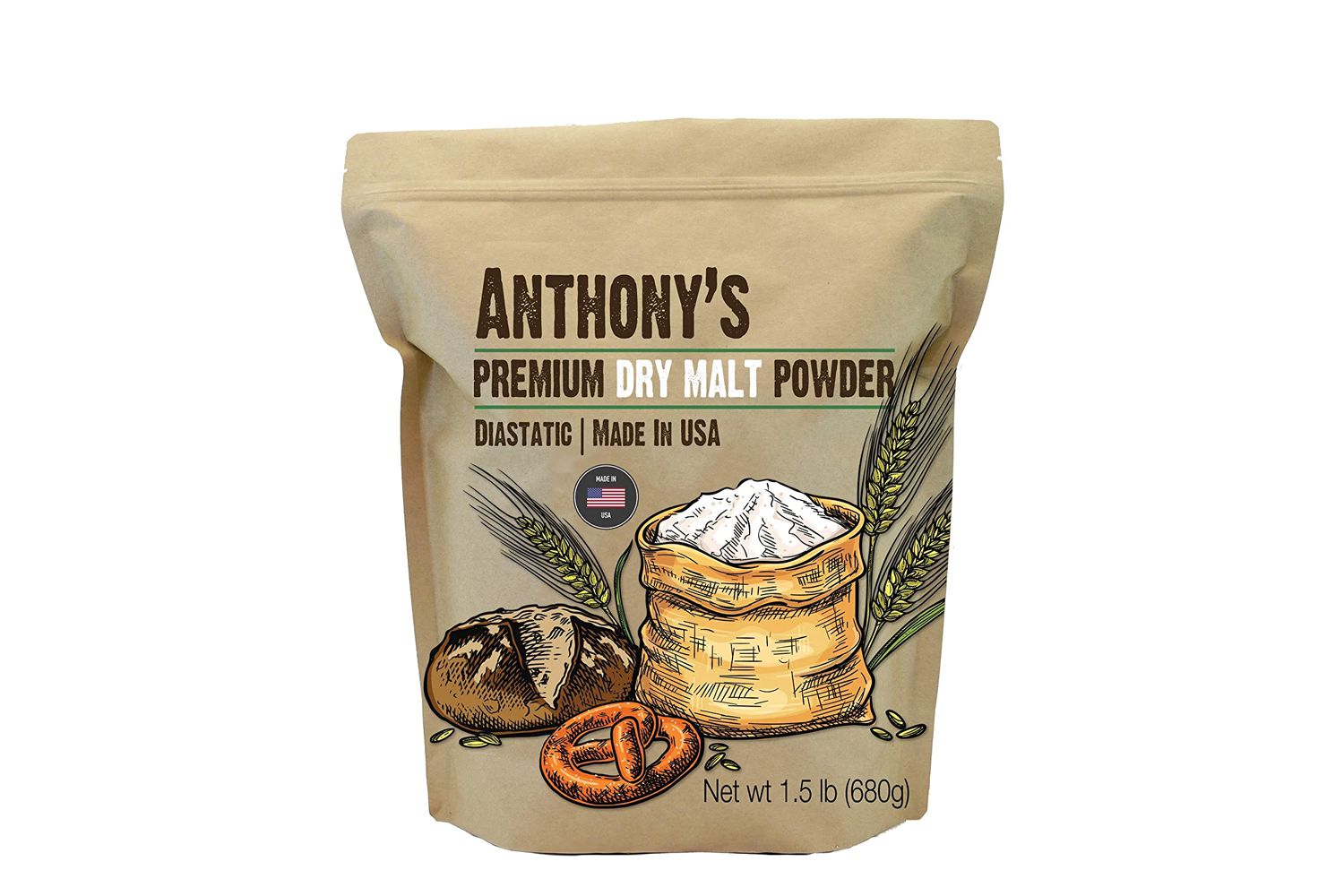 安东尼糖化的干麦芽粉