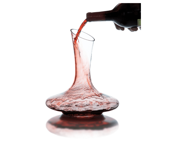 Le Chateau葡萄酒滗水器- 100%手工吹无铅水晶玻璃，红酒玻璃瓶，葡萄酒礼物，葡萄酒配件