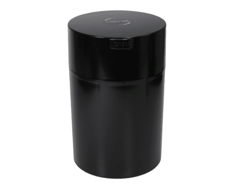 Coffeevac 1磅-终极真空密封咖啡容器，黑色盖&身体