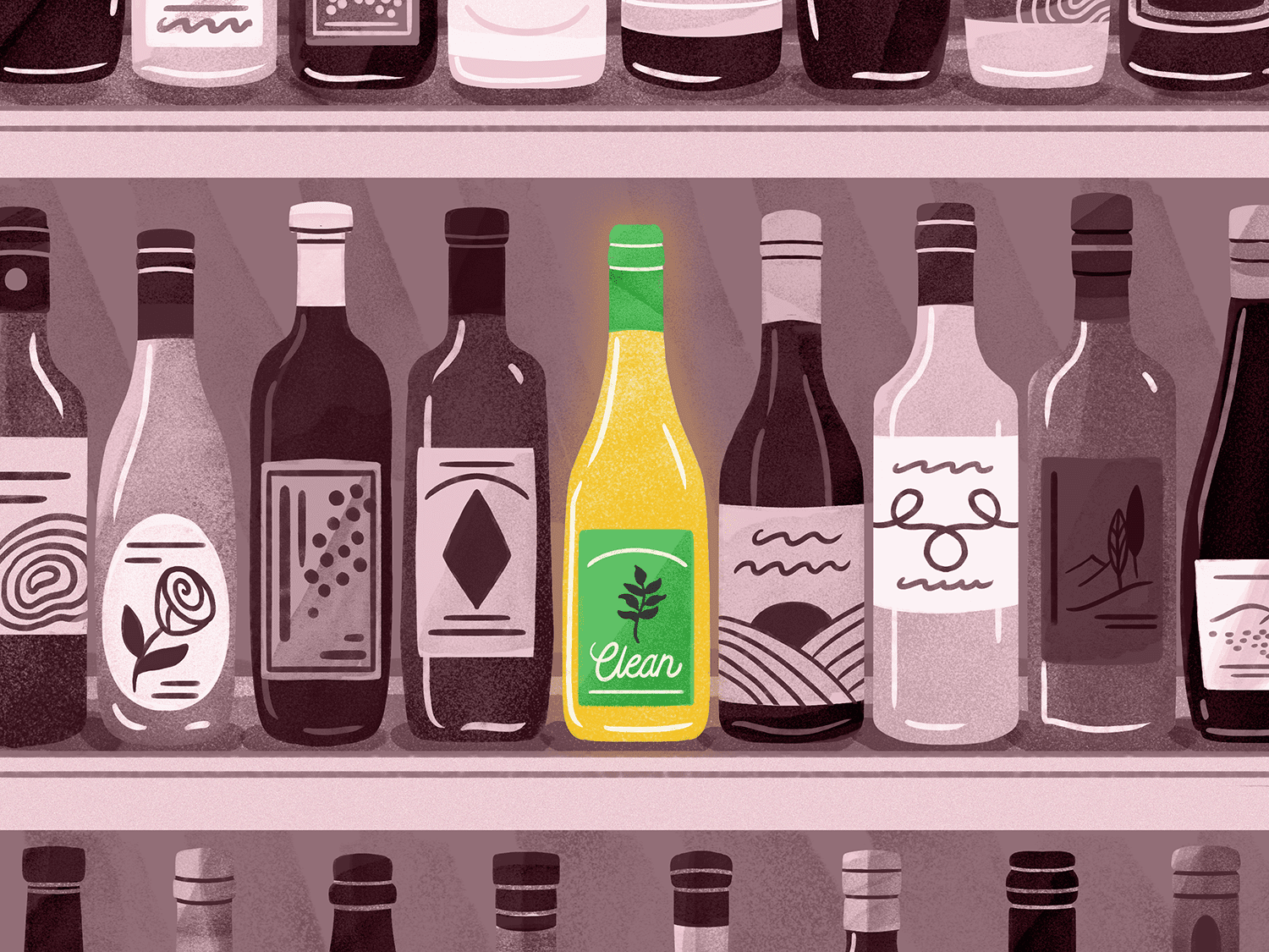 “干净”葡萄酒的插图