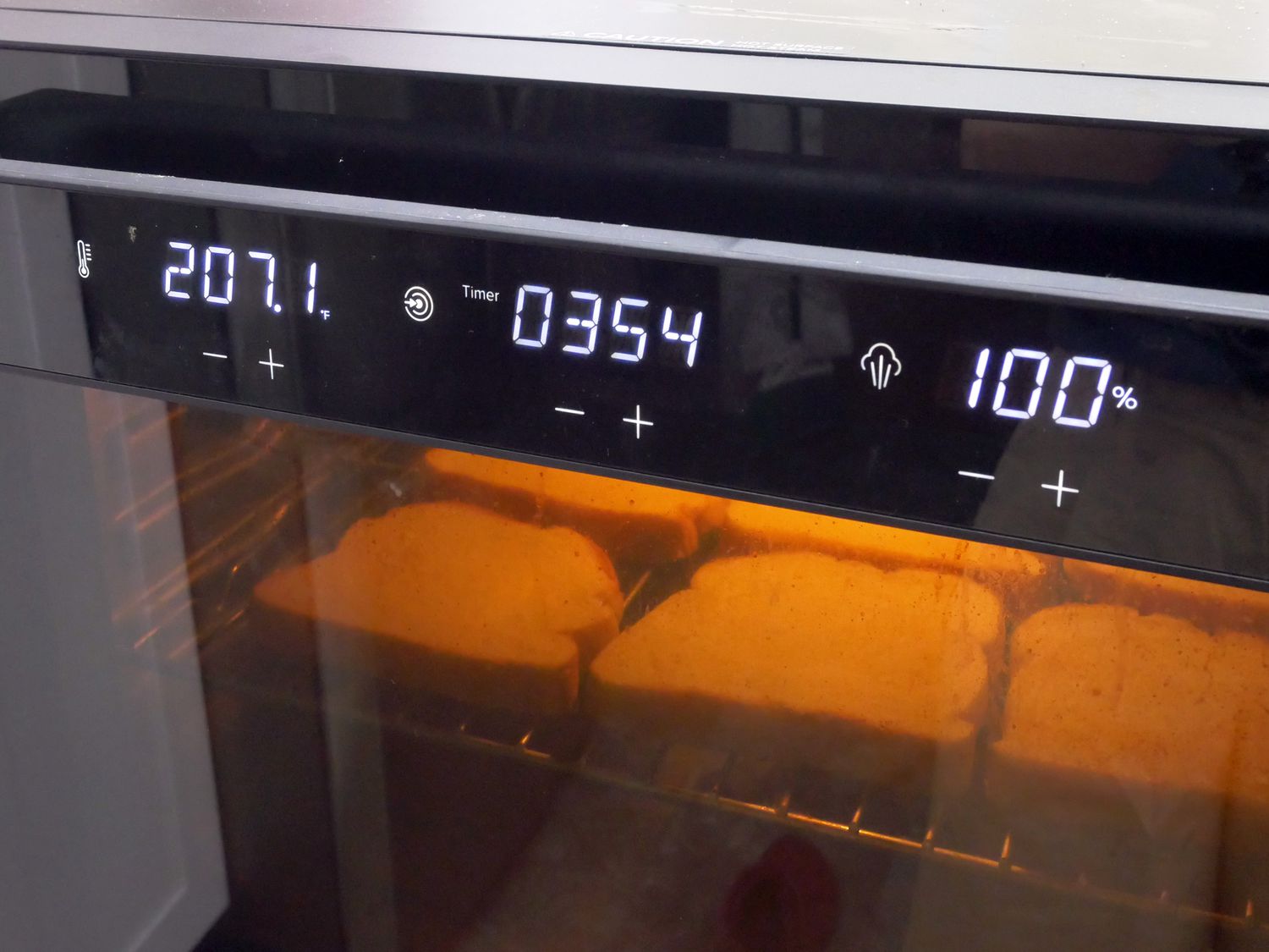toasting bread in the anova precision oven