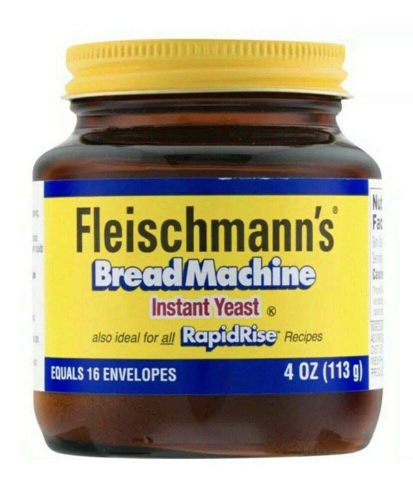 Fleischmann's面包机速溶酵母玻璃罐4盎司