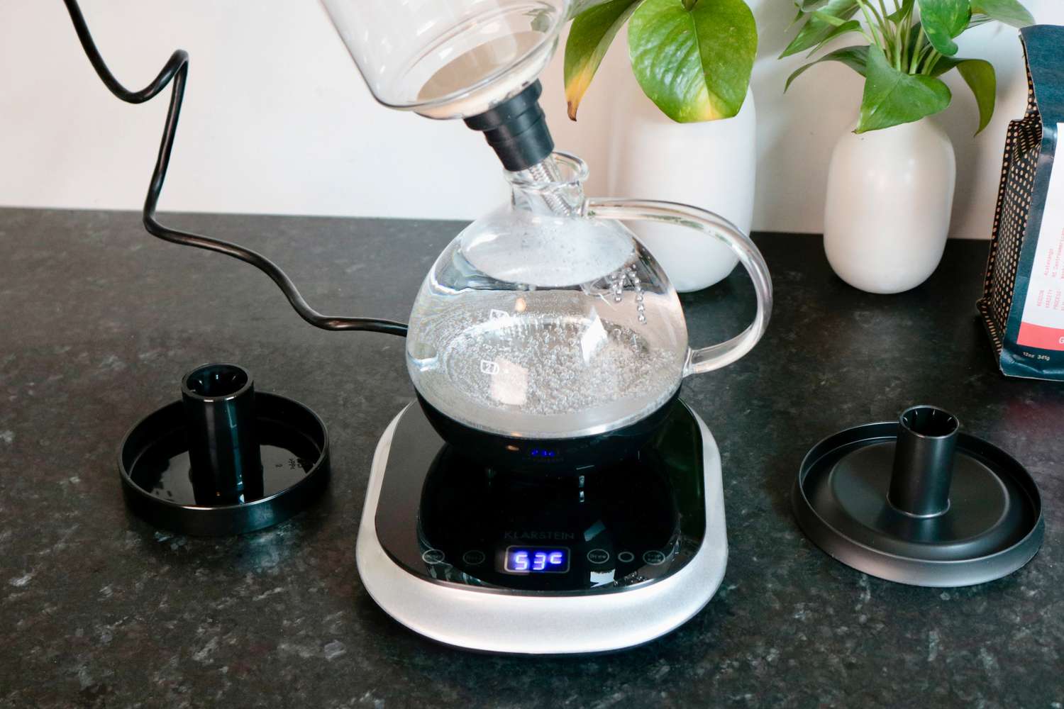 电虹吸式咖啡壶的加热水