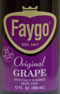 Faygo葡萄汽水标签