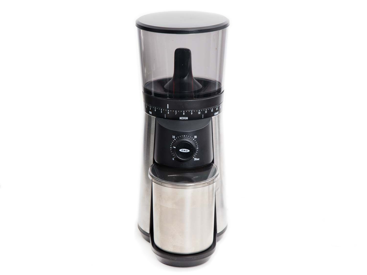 OXO's burr coffee grinder