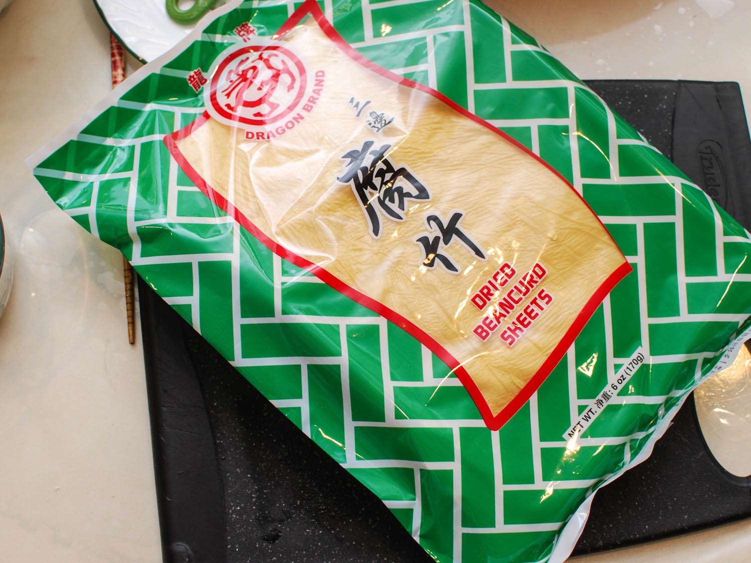豆腐干皮单的零售包装。