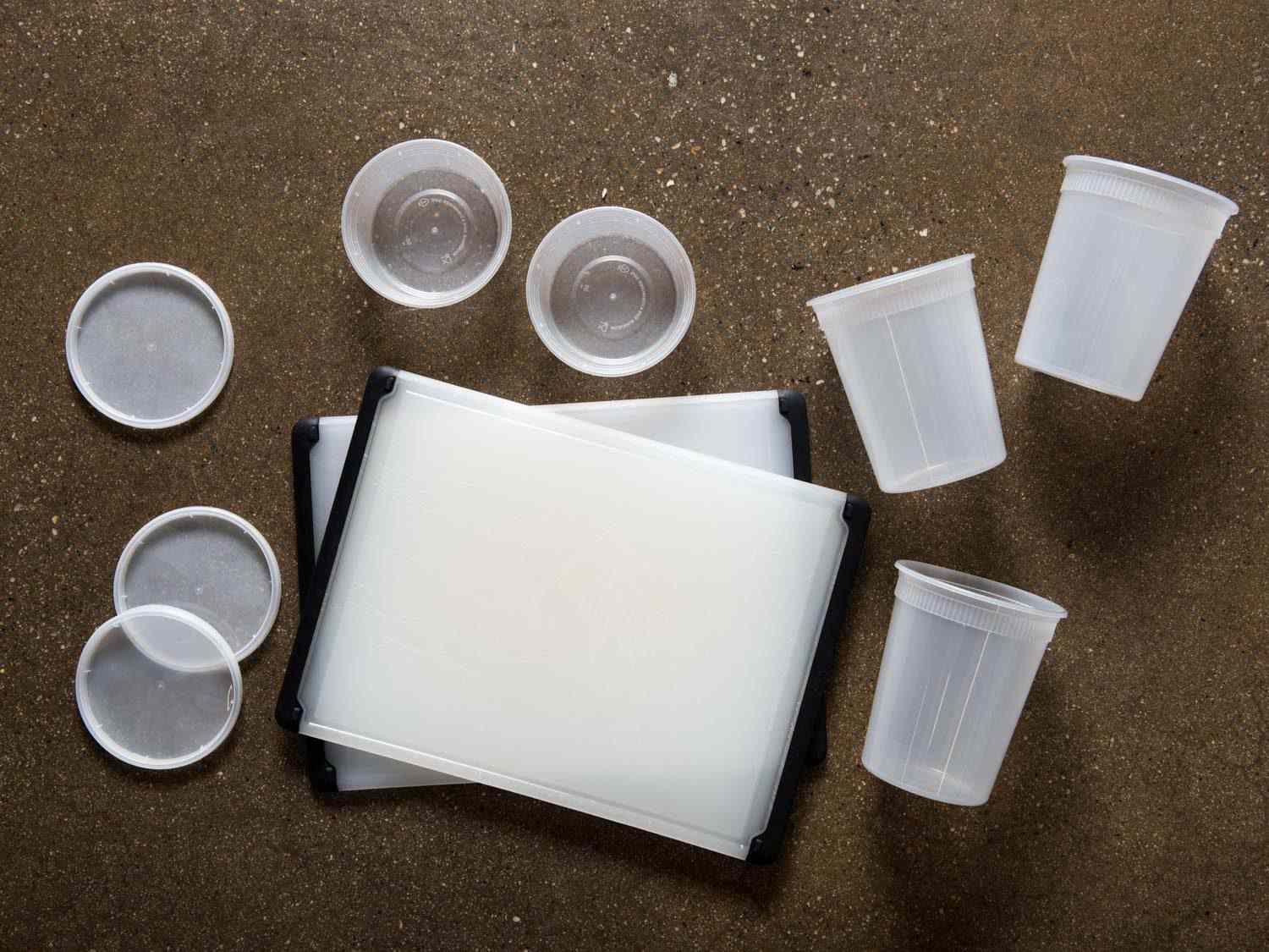 塑料食品容器和塑料砧板
