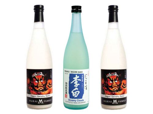 三瓶不同的日本清酒