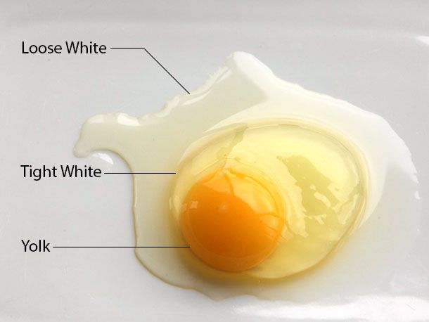 标签的照片,生鸡蛋指着三个部分: