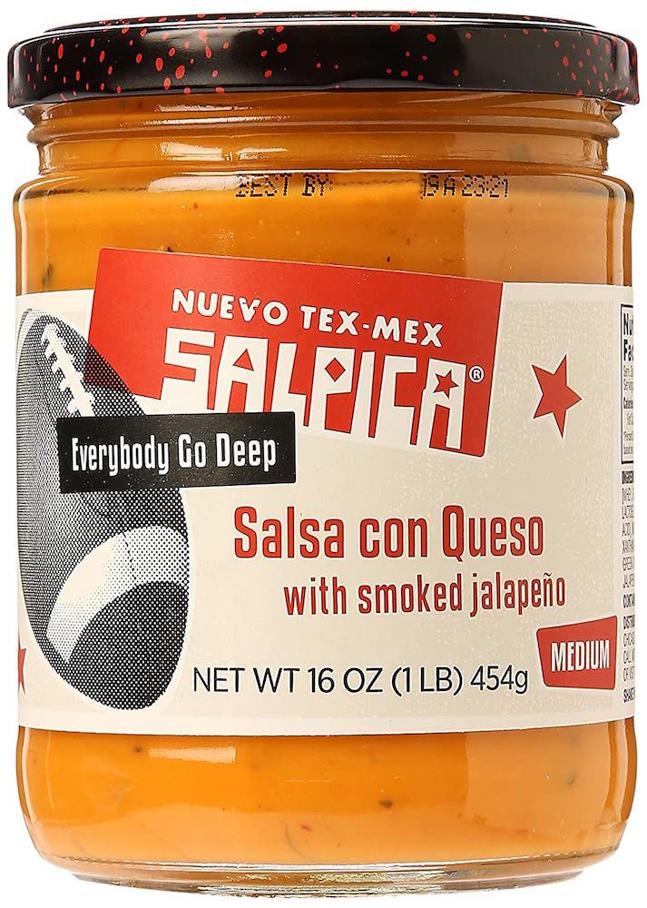 Salpica Salsa Con Queso配烟熏墨西哥胡椒，中号，16盎司