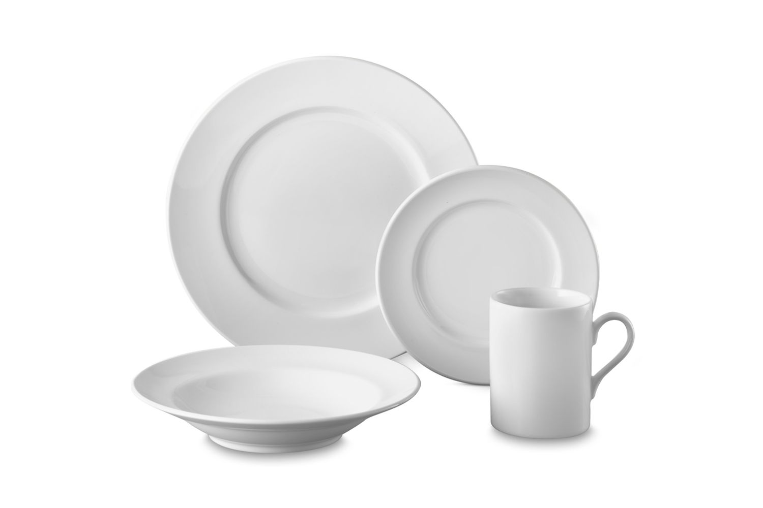 Brasserie Porcelain 16-Piece Dinnerware Sets