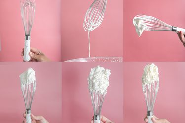 6 stages of whipped cream