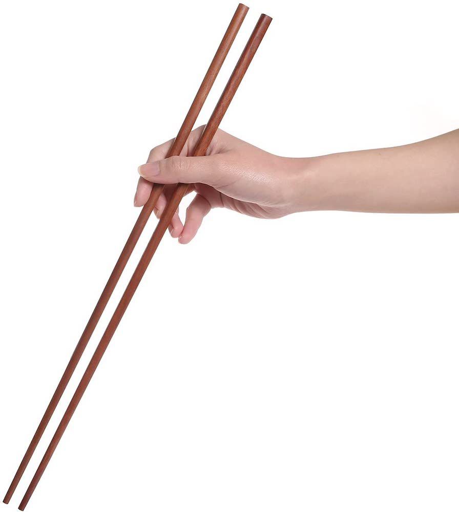 Donxote特长木筷子，16.5英寸，一套2双