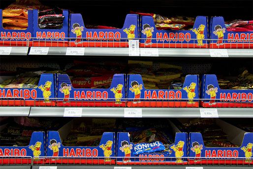 Haribo糖果节在柏林一家杂货店。