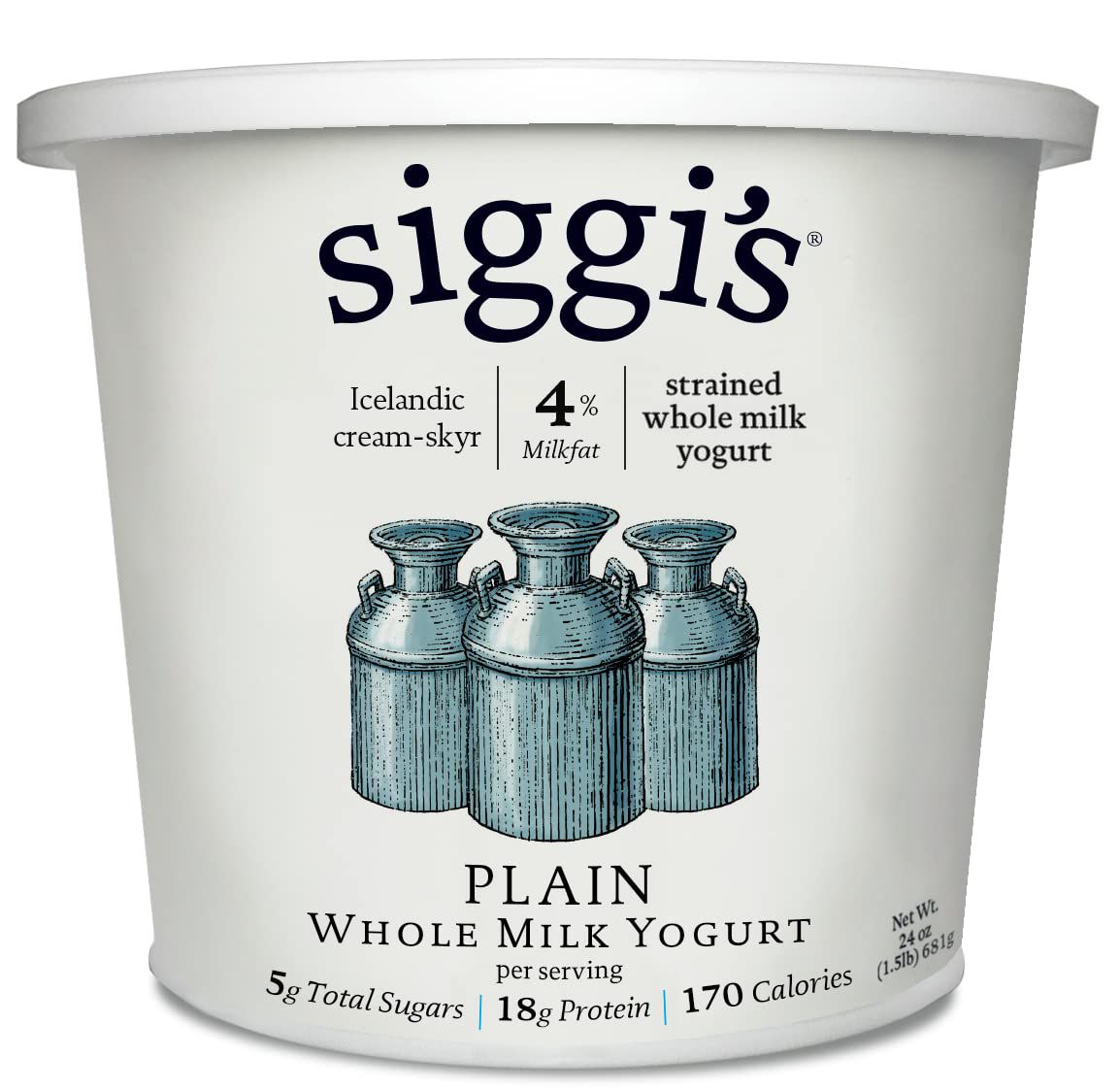 siggi的普通全脂牛奶酸奶桶